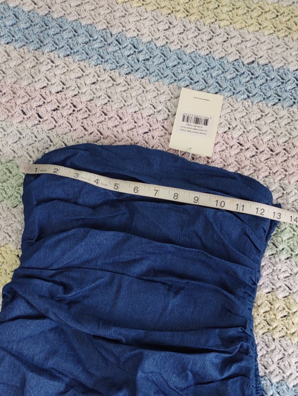 Peppermayo Size 2 Carmel Denim Maxi Dress - Picture 8 of 14
